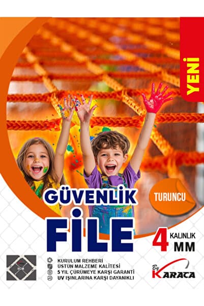 Güvenlik Filesi 4mm İp Kalınlığı