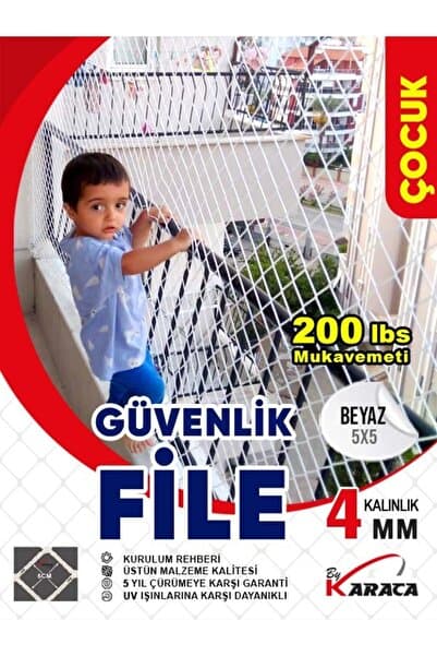Çocuk Güvenlik Filesi 4mm İp Kalınlığı